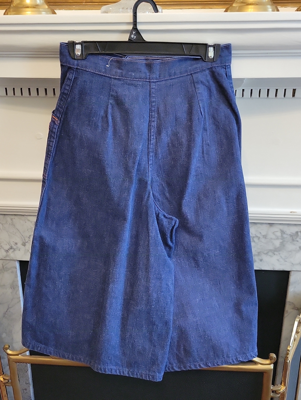 70's Sears Jr Bazaar Denim Culottes - Picture 5 of 6